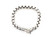  John Hardy 925 Rolo Woven Box Chain Bracelet 7.75 Inch 7mm Sterling Silver 