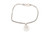 John Hardy JAI Cross Charm Bracelet Sterling Silver 7.25 Inch Box Chain