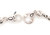 John Hardy JAI Love Knot Bracelet Sterling Silver Pink CZ 6.75 Inch Rope Chain