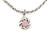 John Hardy JAI Love Knot Bracelet Sterling Silver Pink CZ 6.75 Inch Rope Chain