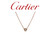 Cartier d'Amour Diamants Legers Heart Diamond Necklace .17ct 18K Rose Gold