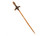  Antique Victorian Sword Stick Pin Seed Pearl 14K Yellow Gold Estate Jewelry 