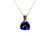  Tanzanite Diamond Trillion Cut Pendant Necklace 3.12ct 14K White Gold 