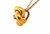 Antique Victorian Love Knot Diamond Pendant 10K Yellow Gold Estate Jewelry 