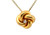  Antique Victorian Love Knot Diamond Pendant 10K Yellow Gold Estate Jewelry 
