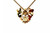 Vintage Butterfly Pendant Natural Opal and Ruby 14K Estate Jewelry