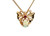 Vintage Butterfly Pendant Natural Opal and Ruby 14K Estate Jewelry