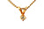 Natural Diamond Solitaire Pendant .05ct Dainty Fine Jewelry 14K Yellow Gold