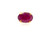 Single Natural Ruby Stud Earring .70ct Oval Cut 14K Yellow Gold