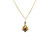  Antique Victorian Diamond Ruby Pendant .04ct Old Mine Diamond 14K Gold 