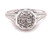 Art Deco Diamond Engagement Ring .28ct 18K White Gold Antique Original 1920's