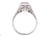 Art Deco Diamond Engagement Ring .28ct 18K White Gold Antique Original 1920's