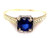 Art Deco Sapphire Engagement Cocktail Ring .65ct 14K Antique Original 1920's-1930's