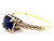 Art Deco Sapphire Engagement Cocktail Ring .65ct 14K Antique Original 1920's-1930's