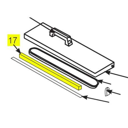 Vacuum Sealer - Lid Seal Bar Assembly_08-0430