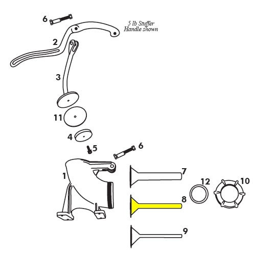 Stuffer Manual - Funnel, 20mm for 3 & 5 lb_36-0038