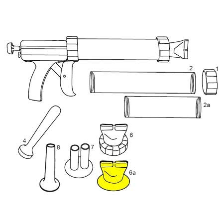 Jerky Gun Plastic Double Jerky Strip Attachment_37-0328