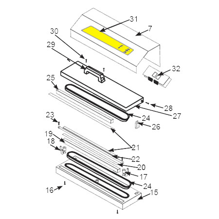 Vacuum Sealer PRO 2300 - Control Panel Sticker_65-0204