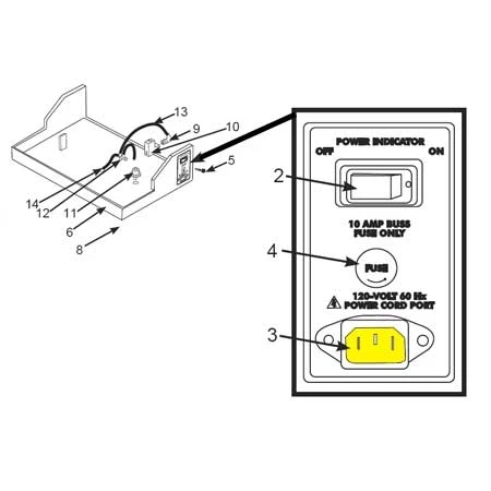 Vacuum Sealer - Power Cord Port_08-0403
