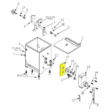 Gasket, 44 lb Meat Mixer_36-2013