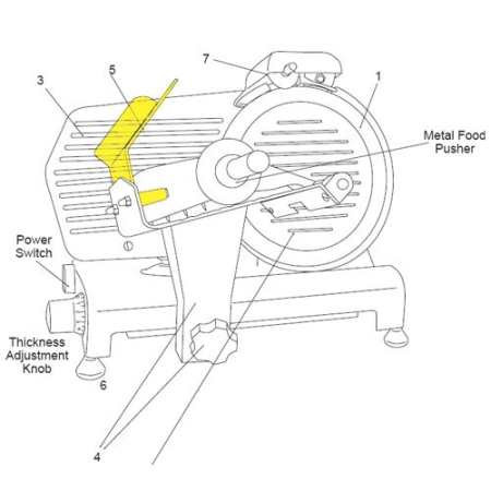 10 inch Slicer Plastic Food Guard_83-0852