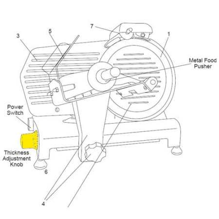 10 inch Slicer Thickness Adjustment Knob_83-0862
