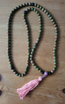 Unakite 108 bead mala