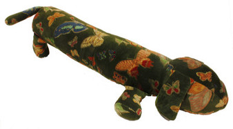 Dachshund velvet draught excluder
