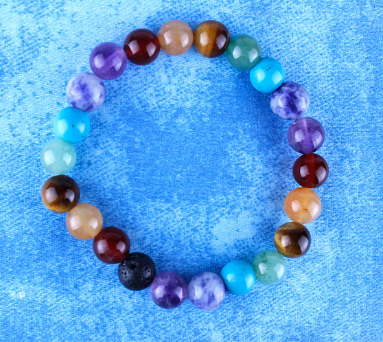 chakra crystal breathe meditation bracelet