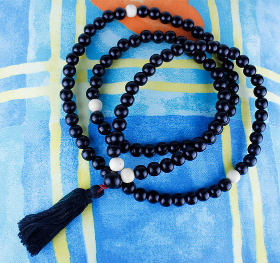 Black mala beads 10mm prayer beads