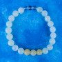 New Jade (Serpentine) and aragonite meditation bracelet