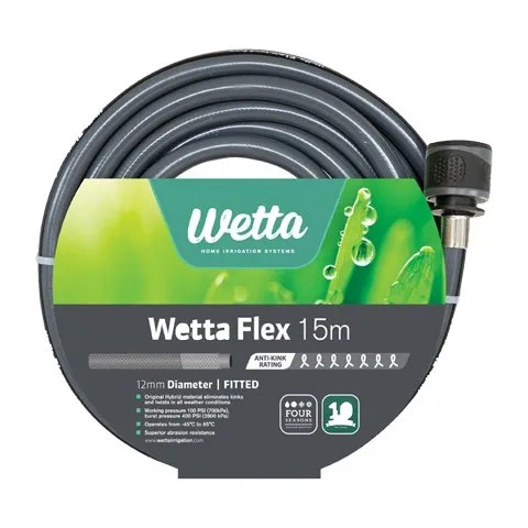 Wetta Garden Hose 12mm x 15m Fitted