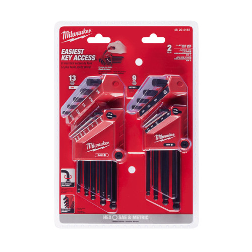 Milwaukee 22PC L-Style with Ball End Hex Key Set