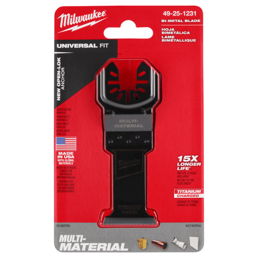 35mm OPEN-LOK Titanium Enhanced Bi-Metal Multi-Material Blade