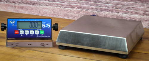 Indicator with weighing platform Indicator with weighing platform