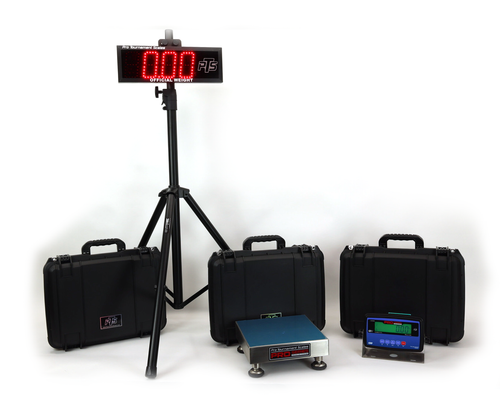 Deluxe system includes the CS19 scale, 4" LED remote, tripod and 3 storage cases. Deluxe system includes the CS19 scale, 4" LED remote, tripod and 3 storage cases.