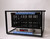 Side view of assembled wind screen frame with fish baskets and scale system. Aluminum extrusion construction with Pro Tournament Scales branding panels.