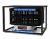 Professional 4-sided wind screen fully assembled with fish baskets and CS19 Pro Series scale installed. Shows complete tournament weigh-in station setup.