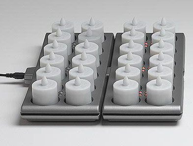 SMART CANDLE & ランタン　セット 24-piece Flameless Smart Candles Set Platinum Rechargeable Series
