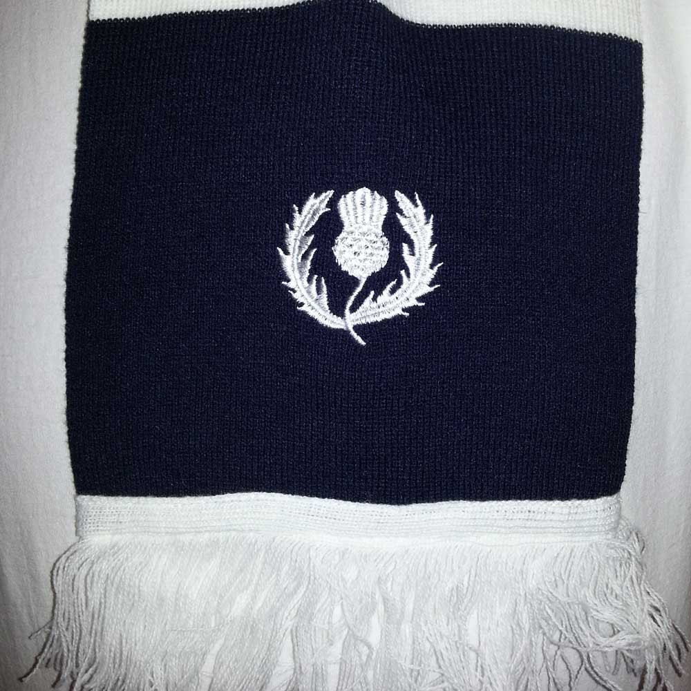 Écharpe Supporter Rugby Écosse (Scotland) – Années 80 – Fabriquée En France – État Neuf