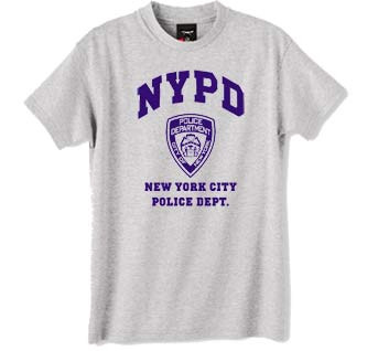 New York Police Dept tshirt