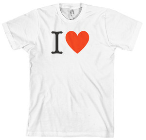 Customise your own I Heart tshirt Customise your own I Heart tshirt