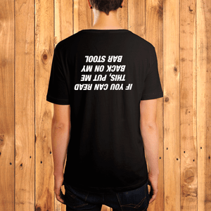 If you can read this put me back on my barstool t shirt If you can read this put me back on my barstool t shirt