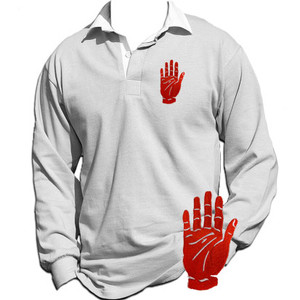 1970 White Ulster retro rugby shirt