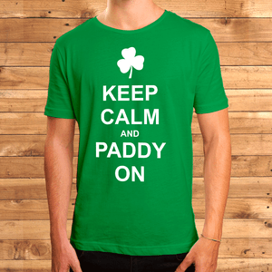 St Patrick's day Keep calm and paddy on tshirt, fancy dress top St Patrick's day Keep calm and paddy on tshirt, fancy dress top