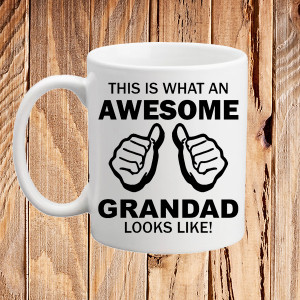 This is What an Awesome Grandpa Looks Like Coffee Mug Funny Gift Idea Grandad