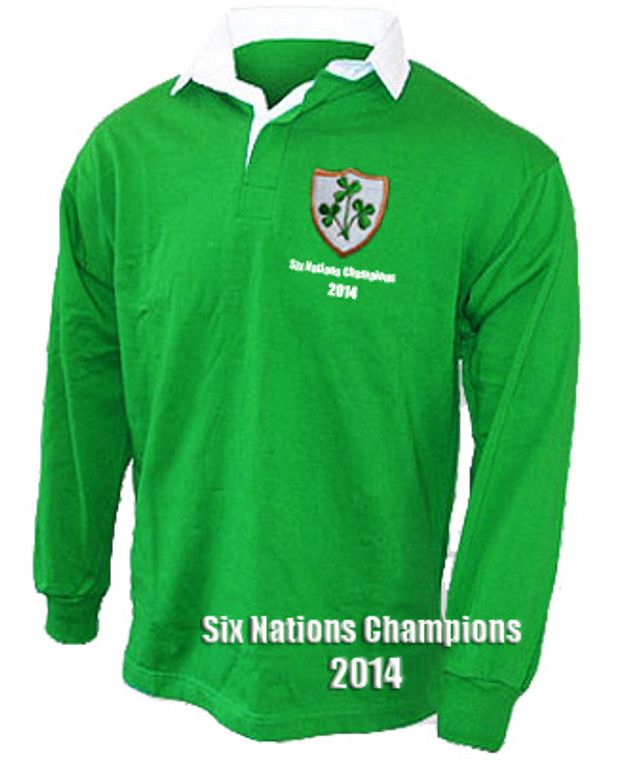 Ireland Six Nations Champions 2014 rugby shirt