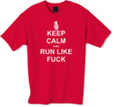 Keep calm and run tshirt