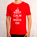 Keep Calm and Rock on Red