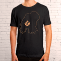 Slash t-shirt.  This tshirt is a must for Slash fans.  He is the former lead guitarist of the American hard rock band Guns N' Roses, with whom he performed and recorded from 1985 to 1996. He later formed Slash's Snakepit and co-founded Velvet Revolver with his former bandmates Duff McKagan and Matt Sorum.